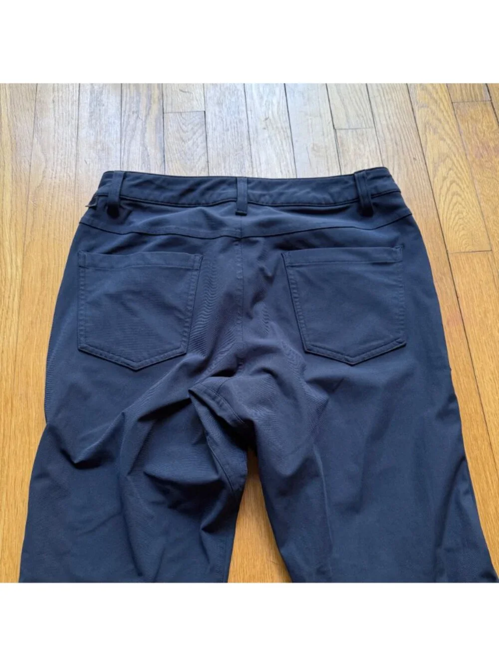 Lululemon Size 28 Navy Blue 100% Polyester 5-Pocket Mid-Rise Straight Leg Pants